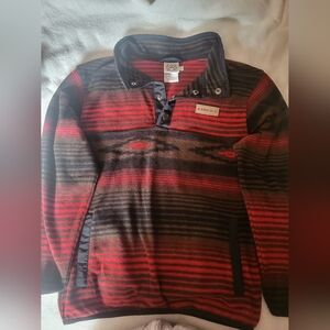 Red Cinch Pull Over
